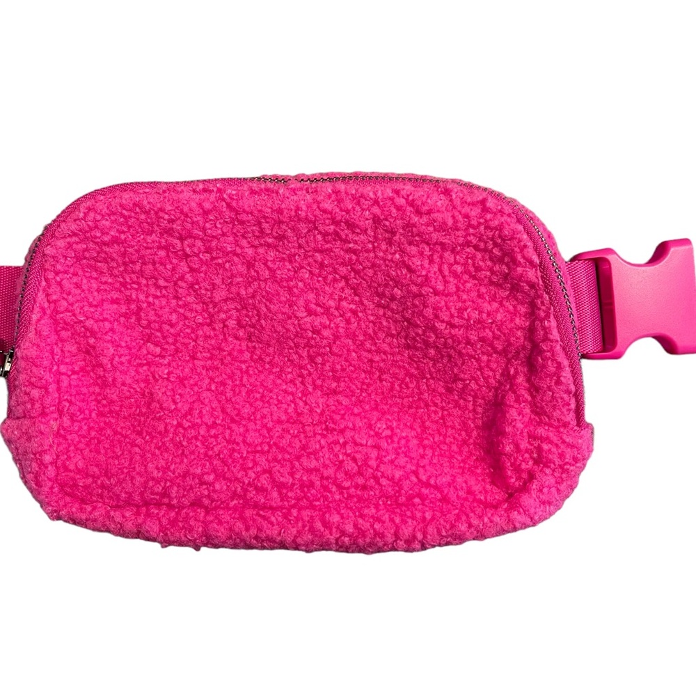 NWOT Plush Hot Pink Crossbody Belt Bag